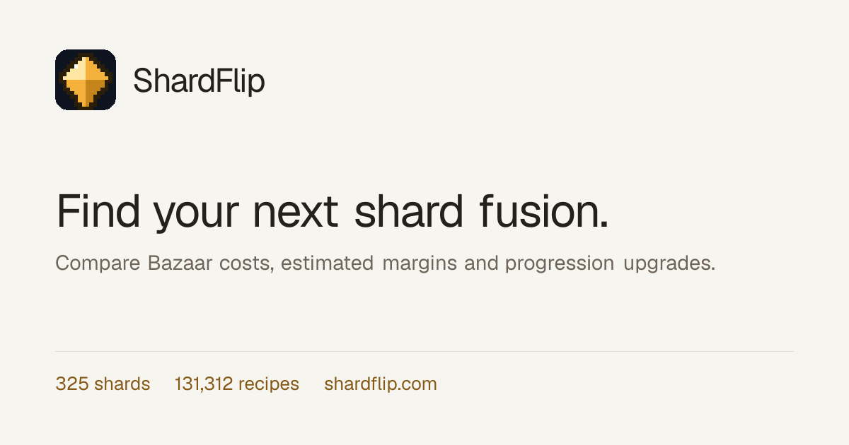 Shuddersquid Shard Price, Fusion Recipes & Uses | ShardFlip